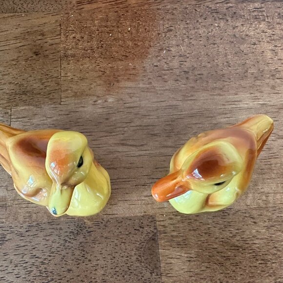 Vintage Goebel Duck Figurines West Germany Pair Hand Painted Ceramic Animal Deco - Picture 3 of 5